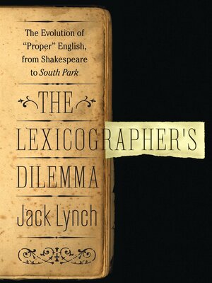 The Lexicographer's Dilemma - ebook